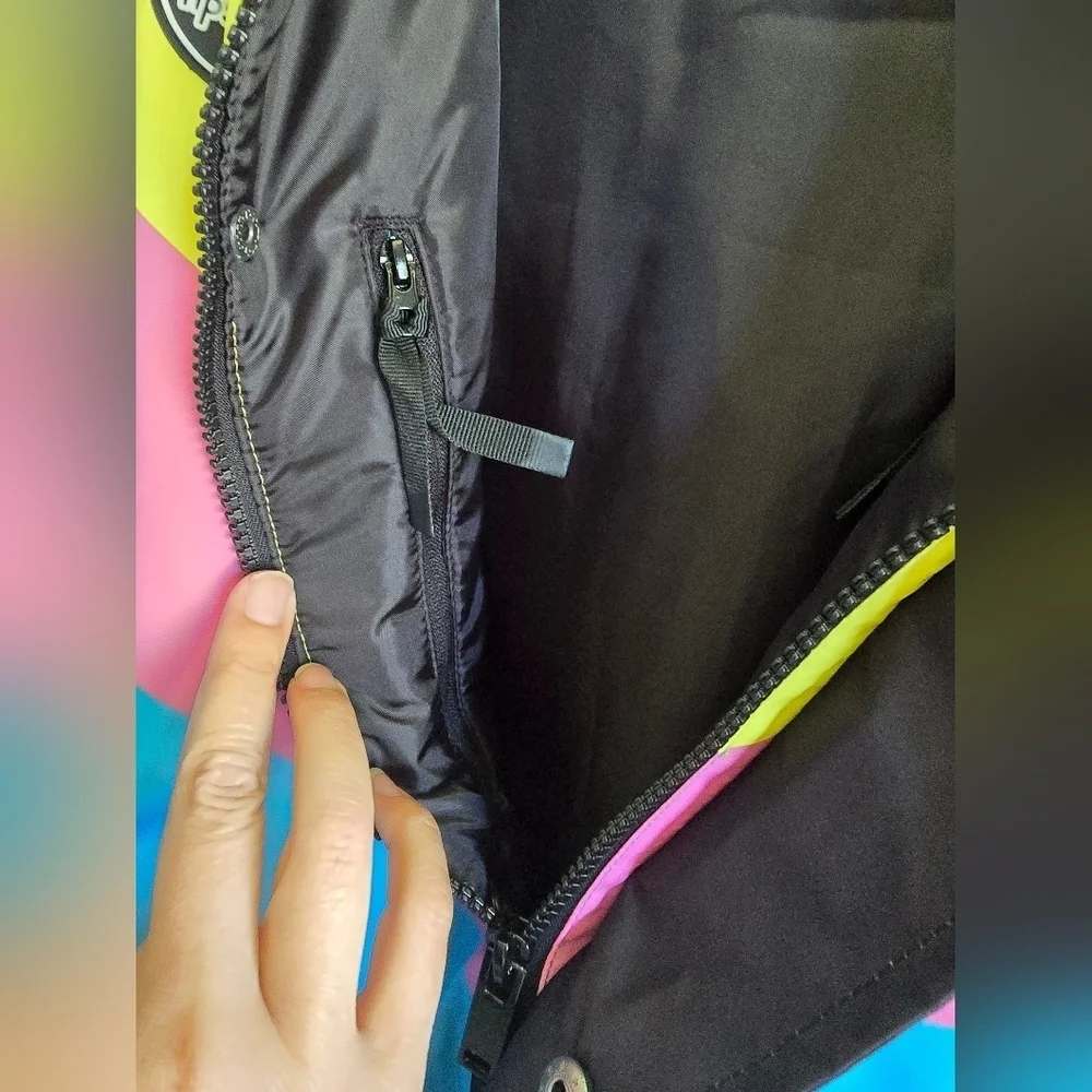 NWT!! Tipsy Elves, Icy Blunder Insulated Jacket, Blue/Black, Size XL, MSRP $190 - Picture 15 of 16